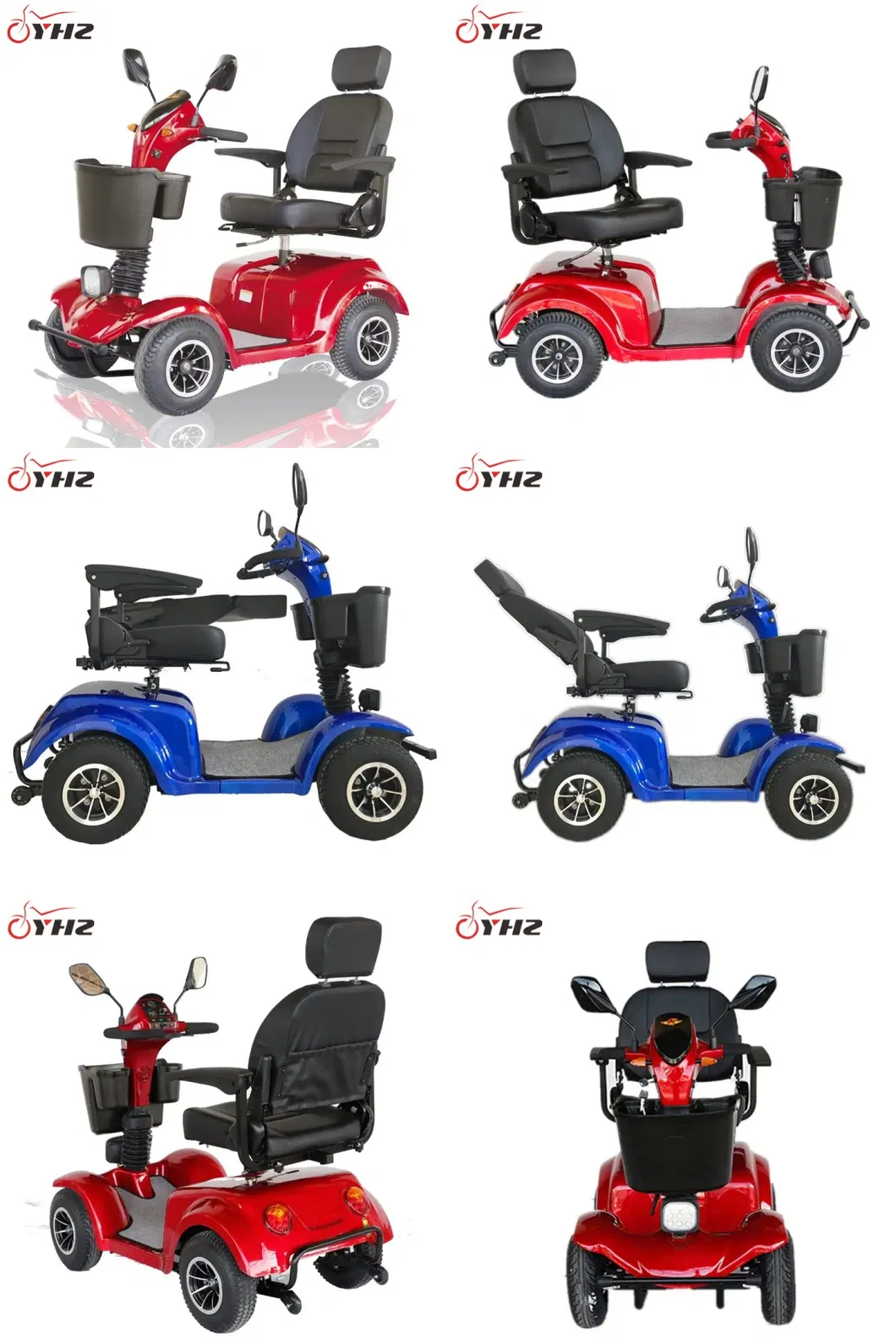 3-Wheel Disabled Convenient Lifting Folding Elderly Mobility Moped Scooter