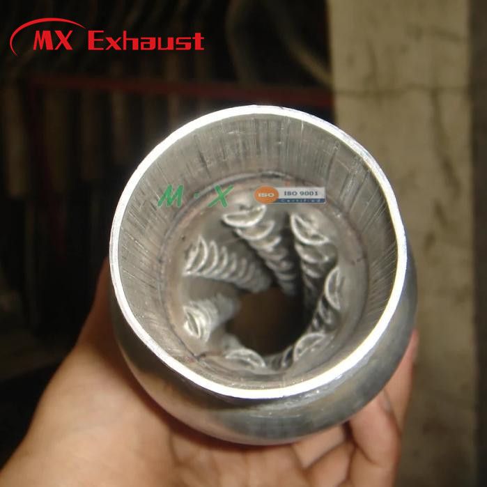 2&quot; 51 mm 4&quot; Round X 12&quot; Stainless Steel Exhaust Pipe Silencer Resonator Muffler