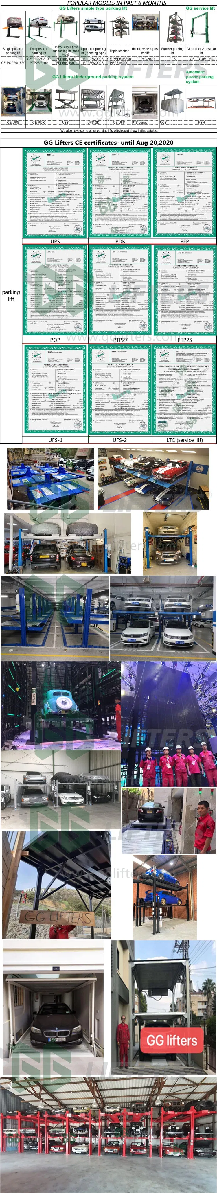 independent double level 2 car parking system