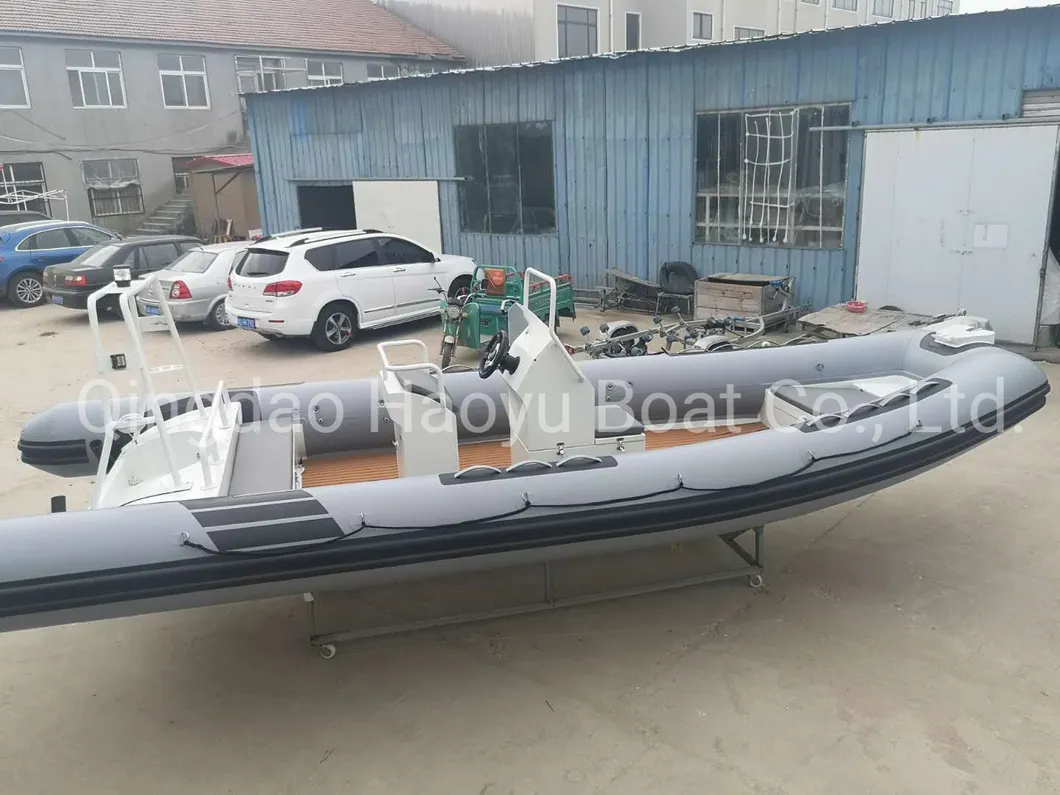 Haoyu Boat Aluminum Boat 6.8m/22.3FT Inflatable Boat Sport Boat Public Service Boat Fishing Boat