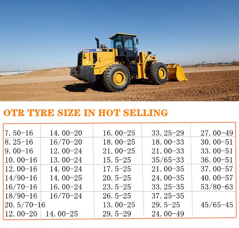 Mixed Terrain off Road Mining Site Tube Type OTR Tires