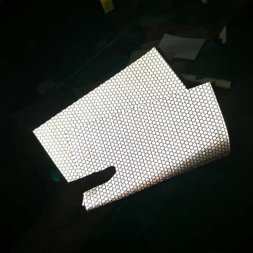 Eco-Solvent Printable Honeycomb Printing Reflective PVC Flex Fabric Banner 440g
