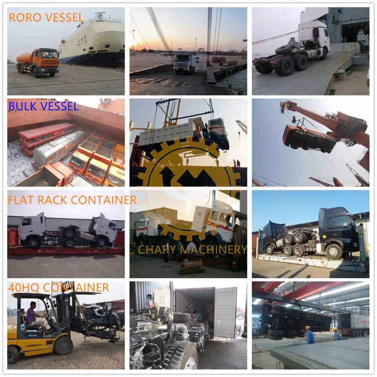 Beiben 3 Axles Wood Semi Trailer Logging Delivery Truck