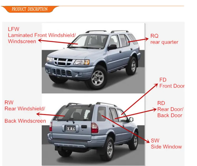 Auto Glass for Hyundai Pony/Excel Laminated Front Windshield