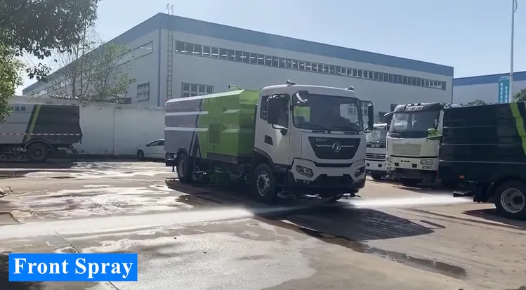 Chinese Manufacturer 5000 Liters Water Tank and 5000 Liters Waste Suction Tank High Pressure Street Water Washing Truck Road Sweeper Truck