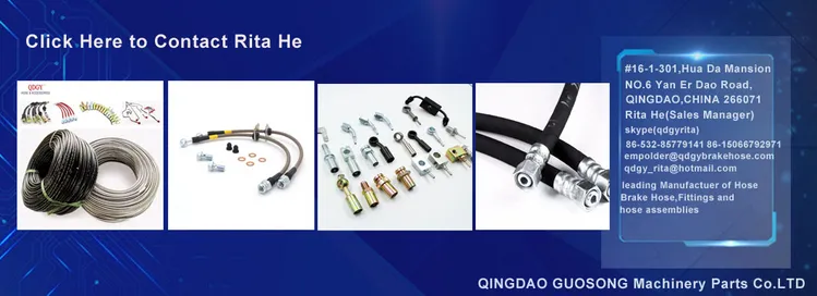Auto Fuel Hose Parts Customized High Performance SAE J1401 Stainless Steel Brake Line Pipe Tube Assembly Automotive Banjo Male Female End Hydraulic Hose Fitting