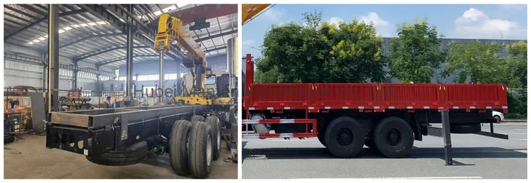 Good Quality Isuzu Ftr 4X2 Type Euro 5 Mounted Parfiger Crane Straight Boom Truck for Sale