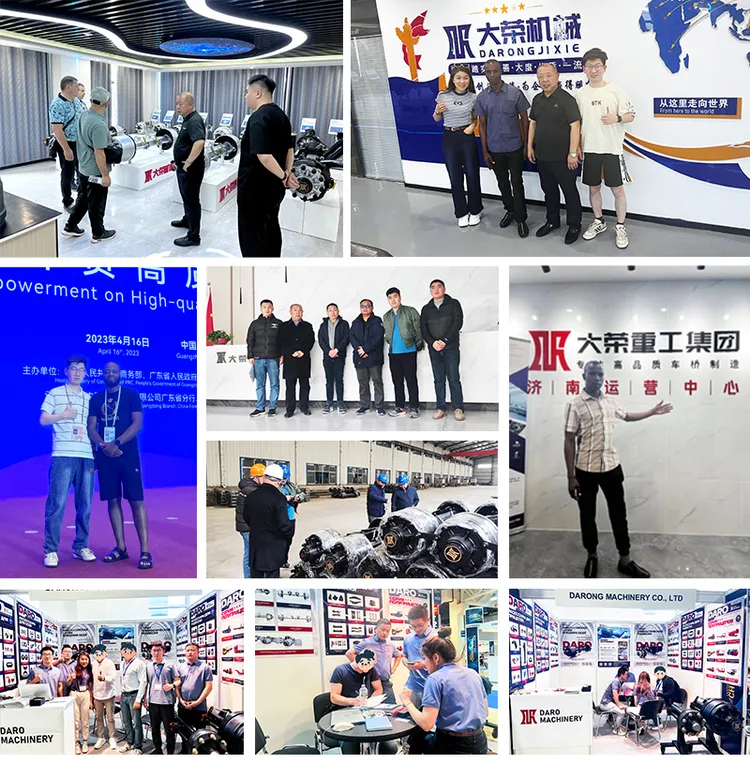 Heavy Duty Trailer Axle 3 Lines 6 Axles Made in China 80 Tons High Strength Truck Axle High Quality Trailer Axle Assembly
