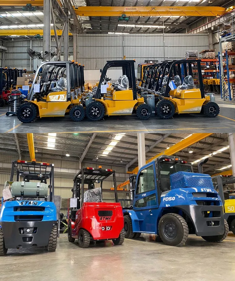 Stma Carretilla Elevadora 10ton Diesel Counterbalanced Forklift Truck with 2440mm Fork Length