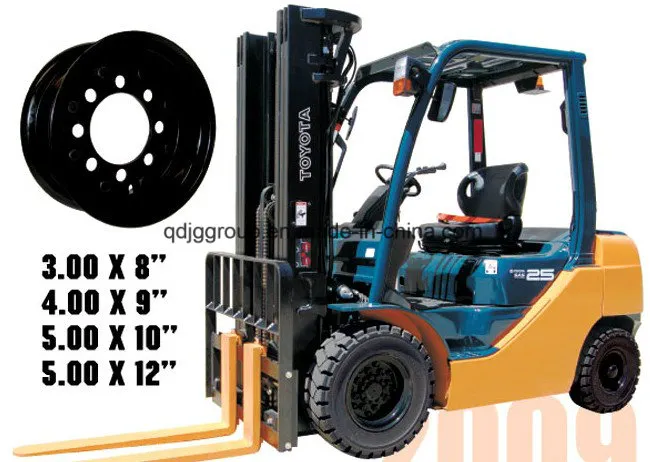 Steel Wheel Rim Forklift Wheel Rim Industrial Wheel Rim Material Handing Wheel Rim 4.00-9, 5.00f-10, 6.50f-12, 6.50-15