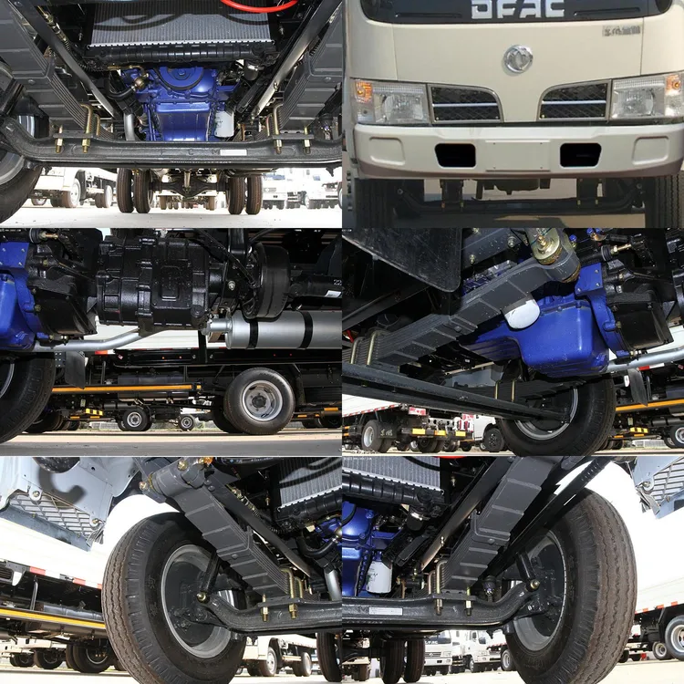 Cheap Price 5 Tons 82HP Double Row Cabin Dongfeng Small Cargo Truck Mini Flatbed Truck for Sale
