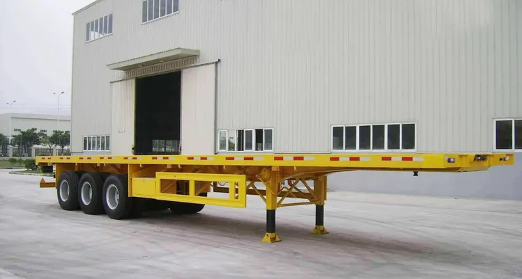 2 Axles 40FT Flatbed Semi Trailers for Sale in Tanzania