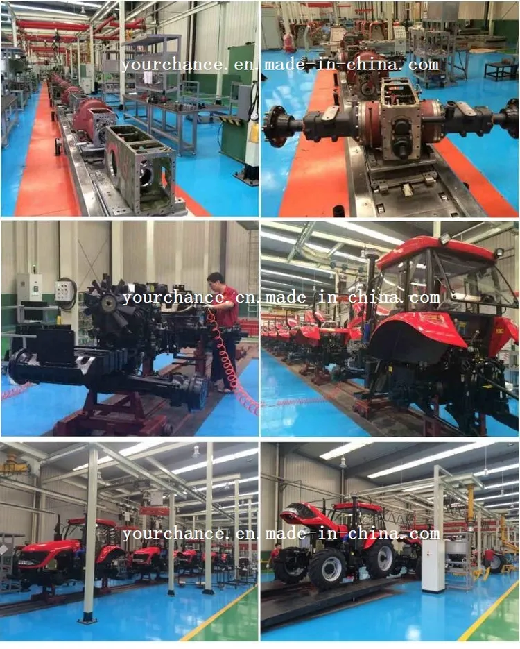 Tip Quality Dq1004 100HP 4WD Wheel Agricultural Farm Tractor with ISO Ce Certificate for Sale