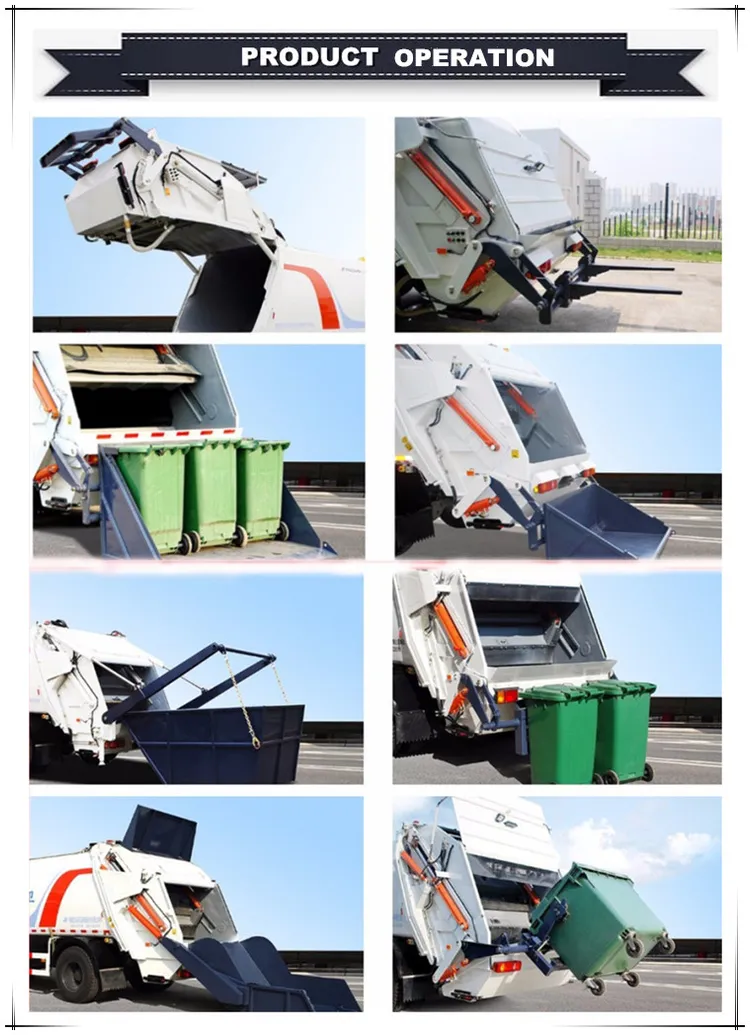 Shacman 240HP 4X2 Rhd 14cbm Garbage Compactor Truck for Wastement Compression